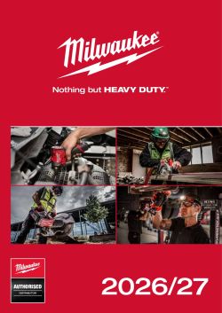 Katalog elektrického nářadí Milwaukee 2026/27