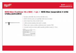 MILWAUKEE SDS-Max Dustless drill bits  4932459288 A4 PDF