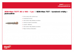 MILWAUKEE SDS-Max TCT Tunnel Drills  4932430739 A4 PDF