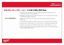 MILWAUKEE SDS-Max Drills - 4 cut  4932352783 A4 PDF
