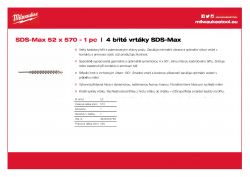 MILWAUKEE SDS-Max Drills - 4 cut  4932352799 A4 PDF