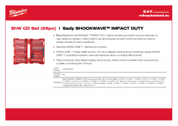 MILWAUKEE Shockwave sets SHOCKWAVE™ IMPACT DUTY set bitů 56 ks 4932430907 A4 PDF