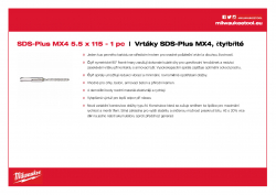 MILWAUKEE SDS-Plus MX4 - 4 Cut  4932352009 A4 PDF