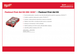 MILWAUKEE Packout First Aid Kit Lékárnička Packout DIN 13157 4932478879 A4 PDF