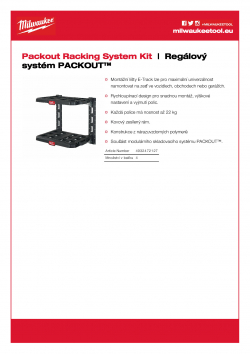 MILWAUKEE Packout Racking System  4932472127 A4 PDF