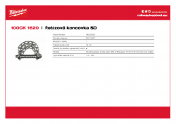 MILWAUKEE Chain Knocker SD 100 mm řetězová koncovka ke spiálam 16 mm a 20 mm 48532838 A4 PDF