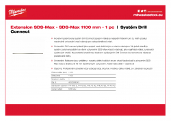 MILWAUKEE SDS-Max Drill Connect Prodloužení SDS-Max 4932399243 A4 PDF