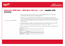 MILWAUKEE SDS-Max Drill Connect Prodloužení SDS-Max 4932399129 A4 PDF