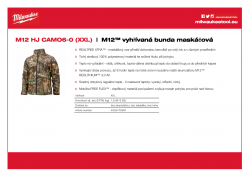 MILWAUKEE M12 HJ CAMO6 M12™ vyhřívaná bunda maskáčová 4933478981 A4 PDF