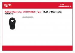 MILWAUKEE Rubber Sleeves for Ratchets  4932479097 A4 PDF
