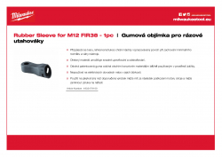 MILWAUKEE Rubber Sleeves for Impact Wrenches Gumová objímka pro M12 FIR38 4932479100 A4 PDF