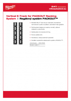 MILWAUKEE Packout Racking System  4932478996 A4 PDF