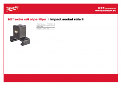 MILWAUKEE Impact socket rails II  4932480449 A4 PDF