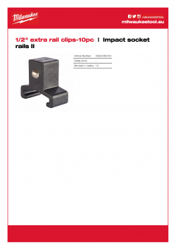 MILWAUKEE Impact socket rails II  4932480449 A4 PDF