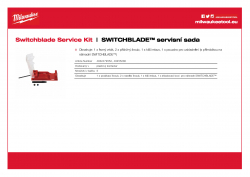 MILWAUKEE Switchblade service kit SWITCHBLADE™ servisní sada 4932479552 A4 PDF