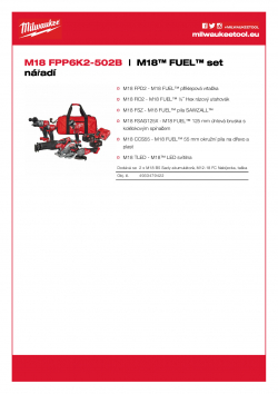 MILWAUKEE M18 FPP6K2 M18™ FUEL™ set nářadí 4933479422 A4 PDF