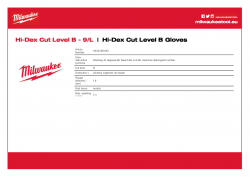 MILWAUKEE Hi-Dex Cut Level B Gloves  4932480493 A4 PDF