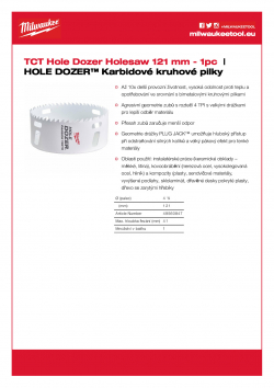 MILWAUKEE Hole Dozer Holesaws with Carbide Teeth  49560847 A4 PDF