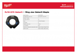 MILWAUKEE Ring Jaw Geberit Mepla  4932480967 A4 PDF
