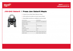 MILWAUKEE Press Jaw Geberit Mepla  4932480900 A4 PDF