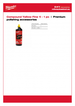 MILWAUKEE Premium polishing accessories  4932492301 A4 PDF