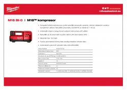 MILWAUKEE M18 BI M18™ kompresor 4933478706 A4 PDF