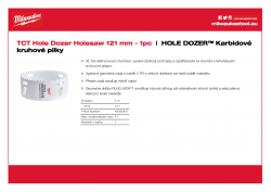 MILWAUKEE Hole Dozer Holesaws with Carbide Teeth  49560847 A4 PDF