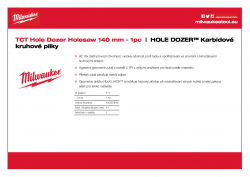 MILWAUKEE Hole Dozer Holesaws with Carbide Teeth  49560848 A4 PDF