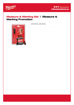 MILWAUKEE Measure & Marking Promotion  4932480552 A4 PDF