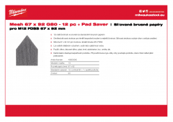 MILWAUKEE Mesh Sheets for M12 FDSS  48805080 A4 PDF