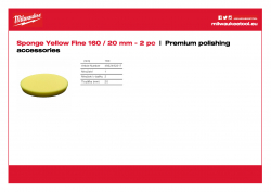 MILWAUKEE Premium polishing accessories  4932492317 A4 PDF