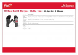 MILWAUKEE Hi-Dex Cut C Gloves  4932480499 A4 PDF
