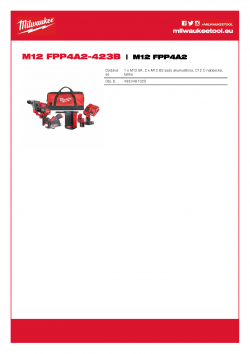 MILWAUKEE M12 FPP4A2  4933481025 A4 PDF