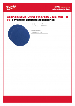 MILWAUKEE Premium polishing accessories  4932492321 A4 PDF