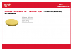 MILWAUKEE Premium polishing accessories  4932492311 A4 PDF
