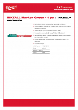 MILWAUKEE Inkzall Markers  4932492127 A4 PDF