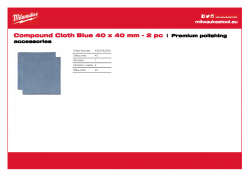 MILWAUKEE Premium polishing accessories  4932492308 A4 PDF