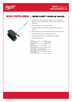 MILWAUKEE M18 FOPH-BBA QUIK-LOK™ drátěný kartáč 4932479985 A4 PDF