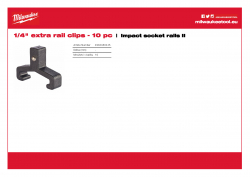 MILWAUKEE Impact socket rails II  4932480445 A4 PDF