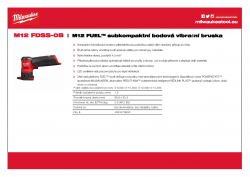 MILWAUKEE M12 FDSS M12 FUEL™ subkompaktní bodová bruska 4933479680 A4 PDF
