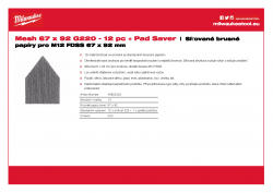 MILWAUKEE Mesh Sheets for M12 FDSS  48805220 A4 PDF