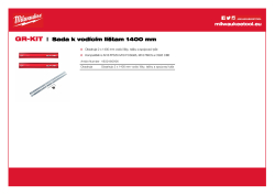 MILWAUKEE GR-KIT Sada k vodícím lištam 1400 mm 4932480906 A4 PDF