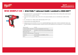 MILWAUKEE M18 ONEFLT M18 FUEL™ nýtovací kleště Lockbolt s ONE-KEY™ 4933478637 A4 PDF