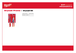 MILWAUKEE Drywall Kit  4932479784 A4 PDF