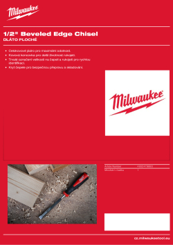 MILWAUKEE Dláto ploché 12mm 4932479893 A4 PDF