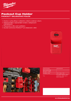 MILWAUKEE PACKOUT™ držák na lahve 4932480706 A4 PDF