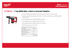 MILWAUKEE 7 kg SDS-Max vrtací a bourací kladivo 4933398601 A4 PDF