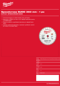 MILWAUKEE Kotouč SUDD 350 mm 4932492153 A4 PDF