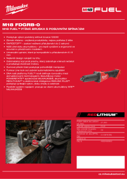 MILWAUKEE M18 FUEL™ přímá bruska s posuvným spínačem 4933480952 A4 PDF