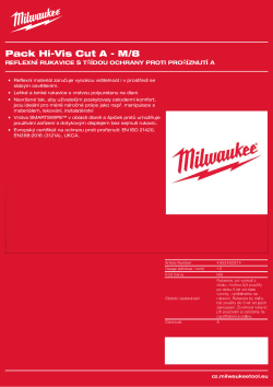MILWAUKEE Hi-Vis Cut A Gloves 4932492914 A4 PDF